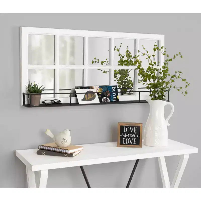 Specchio da parete funzionale con cornice moderna – Ingresso, bagno e soggiorno