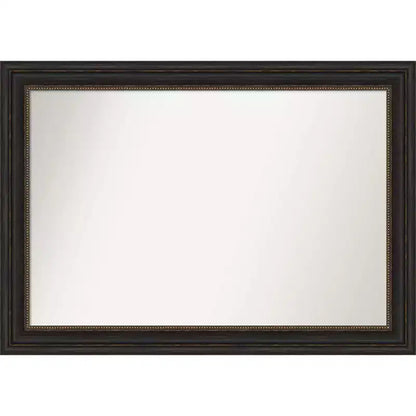 41" x 29" Non-Beveled Accent Bronze Wall Mirror - Amanti Art: Modern Style, Polystyrene Frame, Includes Mount Hardware