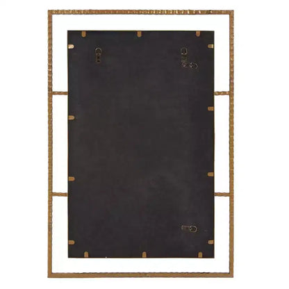 Specchio da parete rettangolare industriale moderno in ferro 33" x 23" – Nessun assemblaggio richiesto