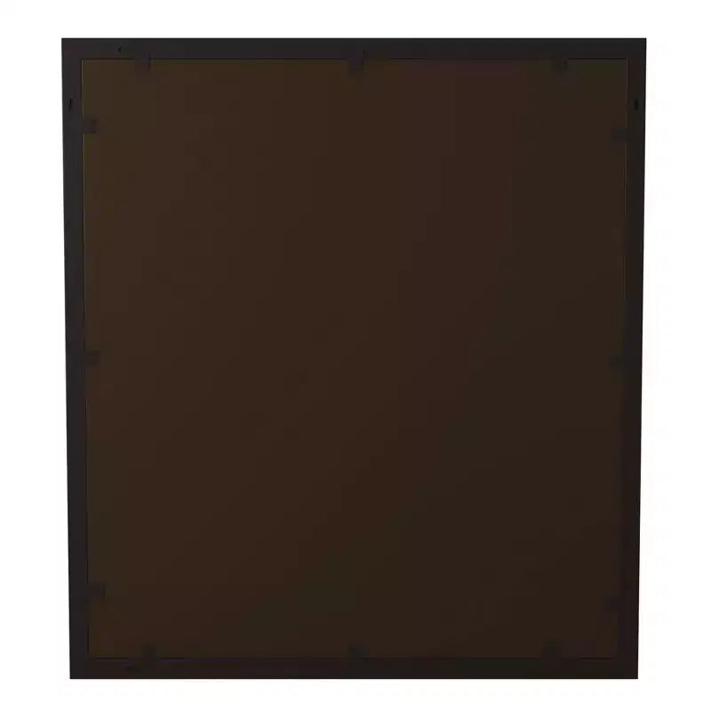 Specchio da Parete Rettangolare Smussato con Cornice in Metallo in Stile Finestra Color Bronzo Anticoperta ad Olio