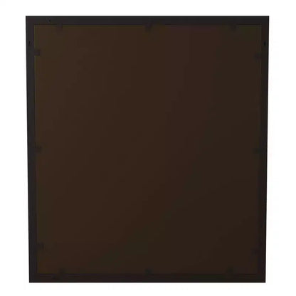 Specchio da Parete Rettangolare Smussato con Cornice in Metallo in Stile Finestra Color Bronzo Anticoperta ad Olio