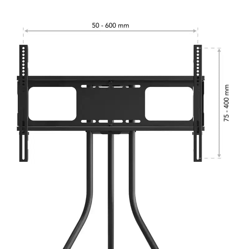 Supporto TV da terra a treppiede per TV fino a 65" – Girevole e con gestione cavi