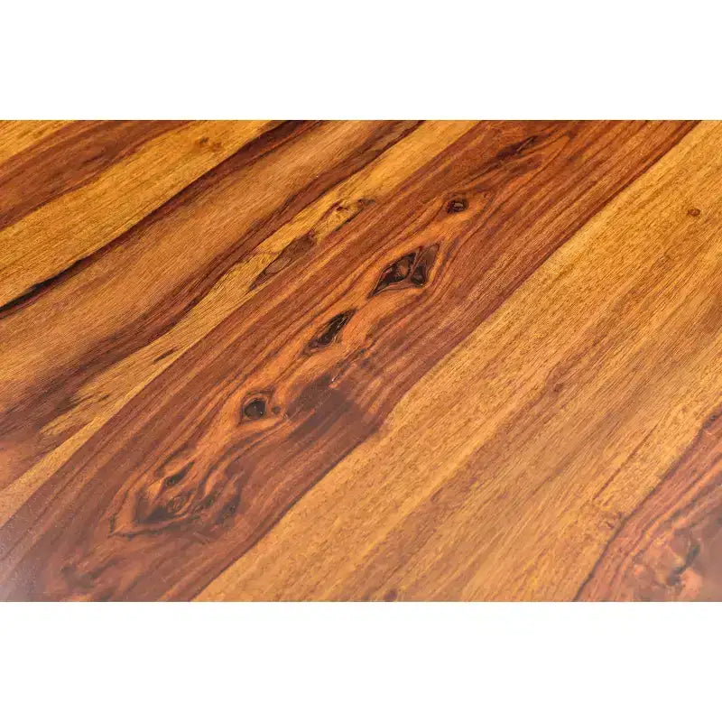 Tavolino basso quadrato fatto a mano in legno massello di sheesham marrone – Stile rustico moderno