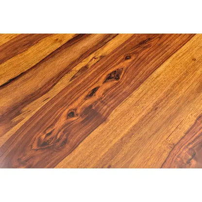 Tavolino basso quadrato fatto a mano in legno massello di sheesham marrone – Stile rustico moderno