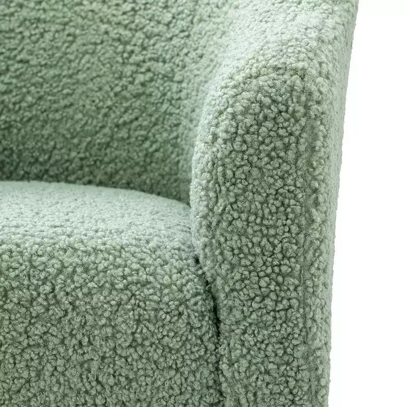 Poltrona a botte contemporanea Vicenza – Rivestimento in poliestere e gambe in metallo