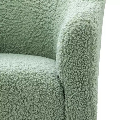 Poltrona a botte contemporanea Vicenza – Rivestimento in poliestere e gambe in metallo