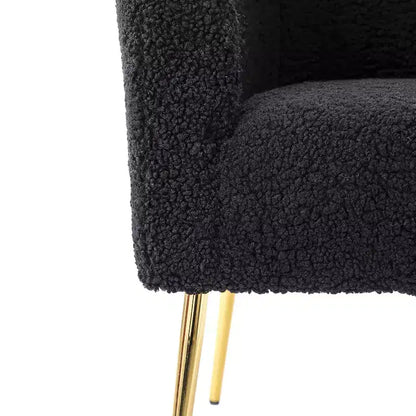 Poltrona a botte contemporanea Vicenza – Rivestimento in poliestere e gambe in metallo