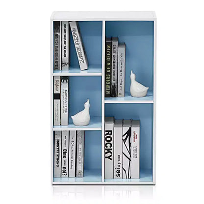 Libreria aperta reversibile a 5 cubi – Legno composito di grado CARB