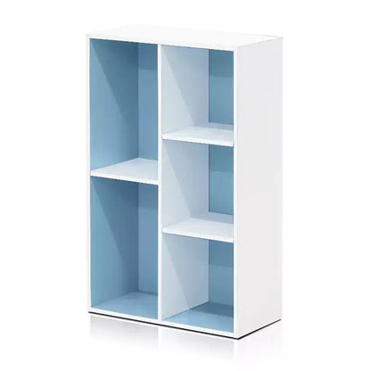 Libreria aperta reversibile a 5 cubi – Legno composito di grado CARB