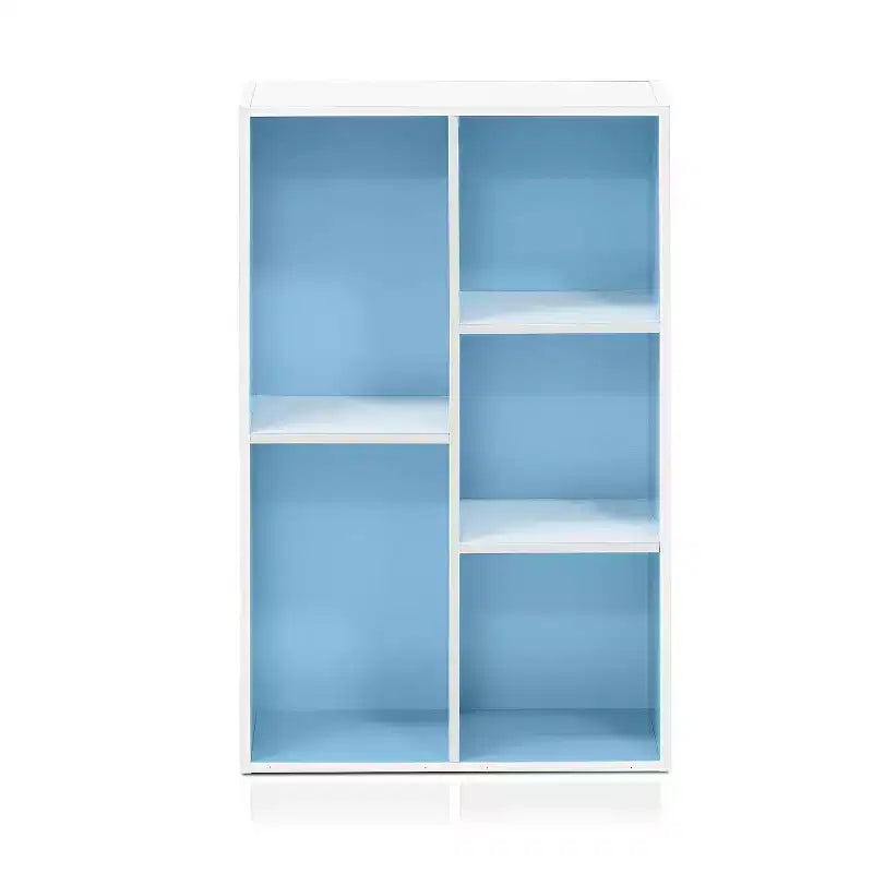 Libreria aperta reversibile a 5 cubi – Legno composito di grado CARB