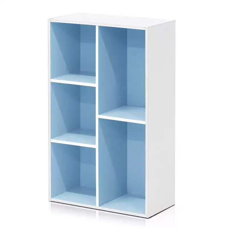 Libreria aperta reversibile a 5 cubi – Legno composito di grado CARB