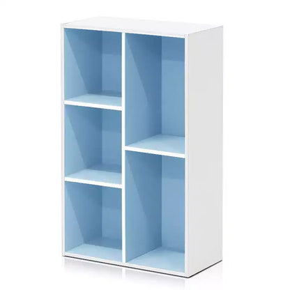 Libreria aperta reversibile a 5 cubi – Legno composito di grado CARB