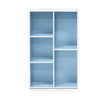 Libreria aperta reversibile a 5 cubi – Legno composito di grado CARB