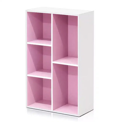 Libreria aperta reversibile a 5 cubi – Legno composito di grado CARB