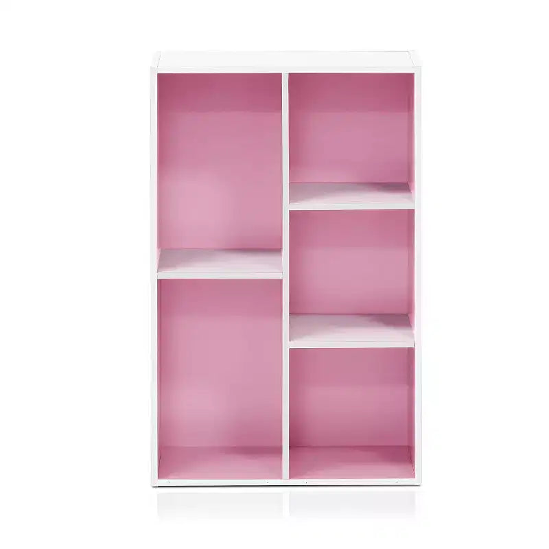 Libreria aperta reversibile a 5 cubi – Legno composito di grado CARB