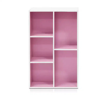 Libreria aperta reversibile a 5 cubi – Legno composito di grado CARB