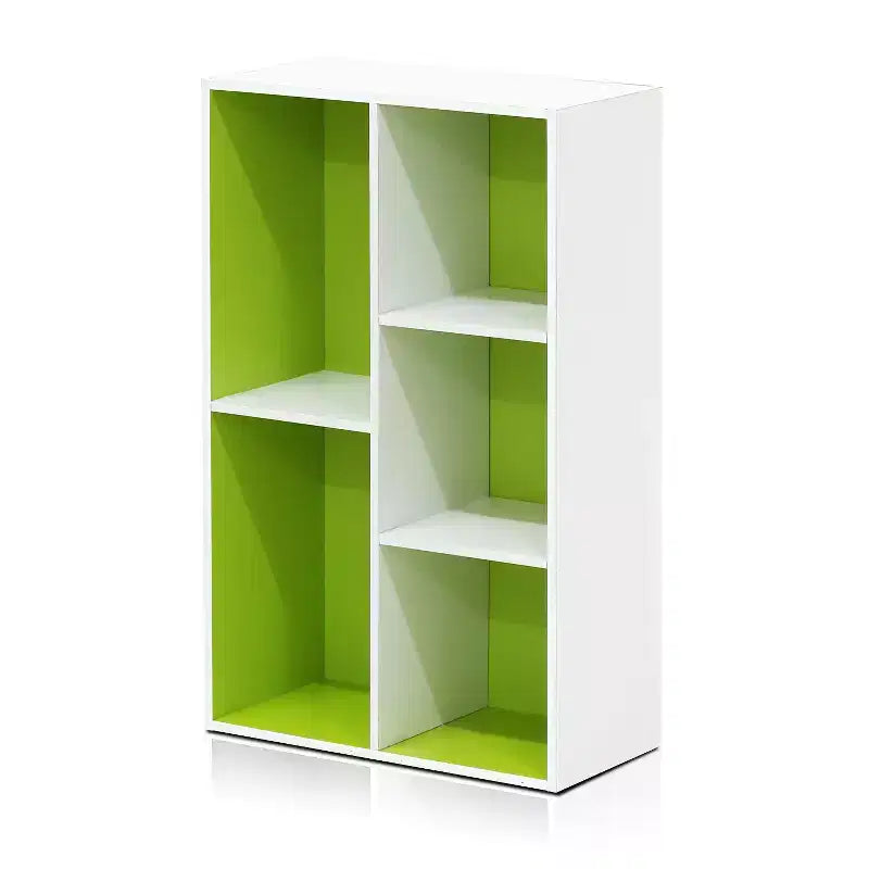 Libreria aperta reversibile a 5 cubi – Legno composito di grado CARB