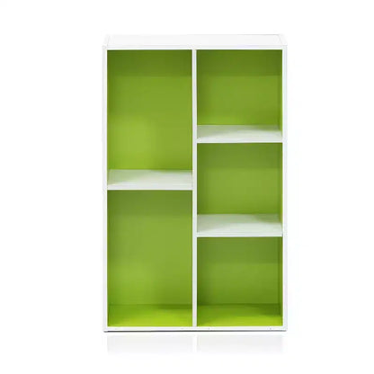 Libreria aperta reversibile a 5 cubi – Legno composito di grado CARB