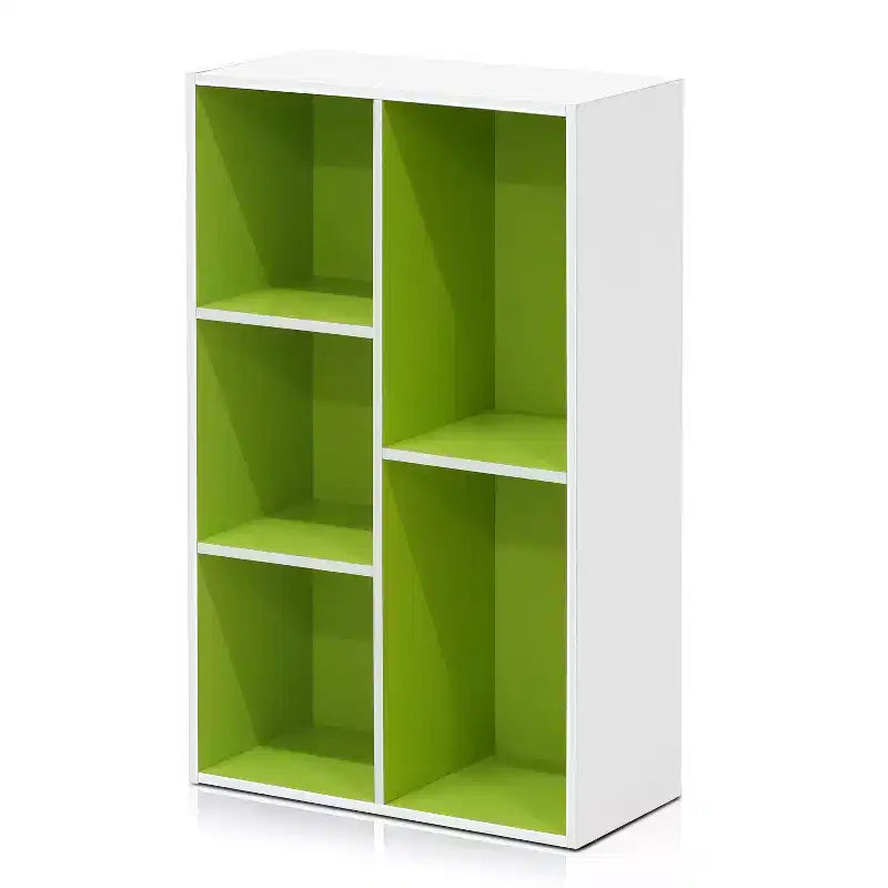 Libreria aperta reversibile a 5 cubi – Legno composito di grado CARB