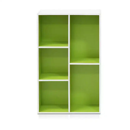 Libreria aperta reversibile a 5 cubi – Legno composito di grado CARB