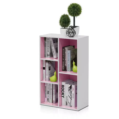 Libreria aperta reversibile a 5 cubi – Legno composito di grado CARB