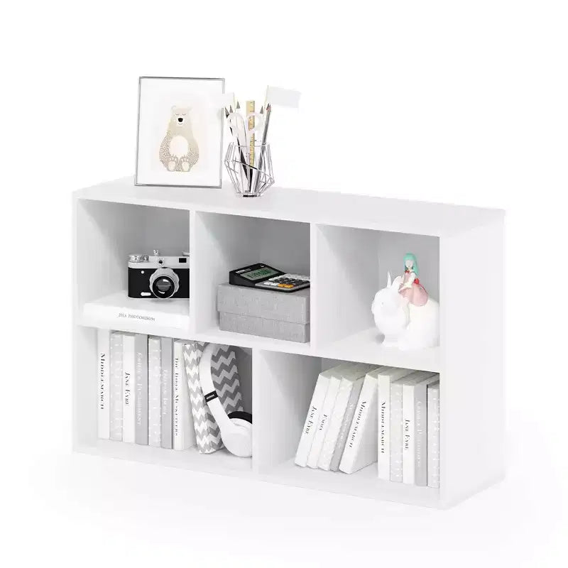 Libreria aperta reversibile a 5 cubi – Legno composito di grado CARB