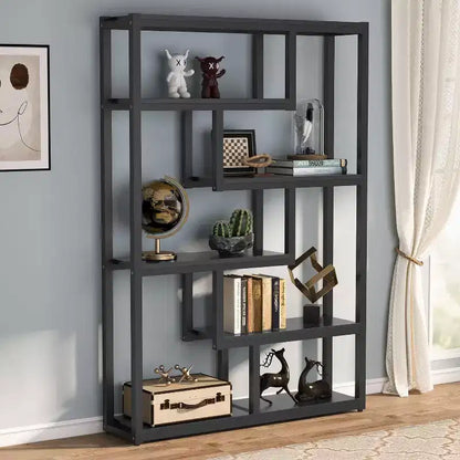 Libreria sfalsata a 6 ripiani – Stile industriale vintage