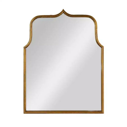 Specchio da Parete con Cornice ad Arco in Ferro – 61 cm L x 80 cm A, Montaggio a Parete