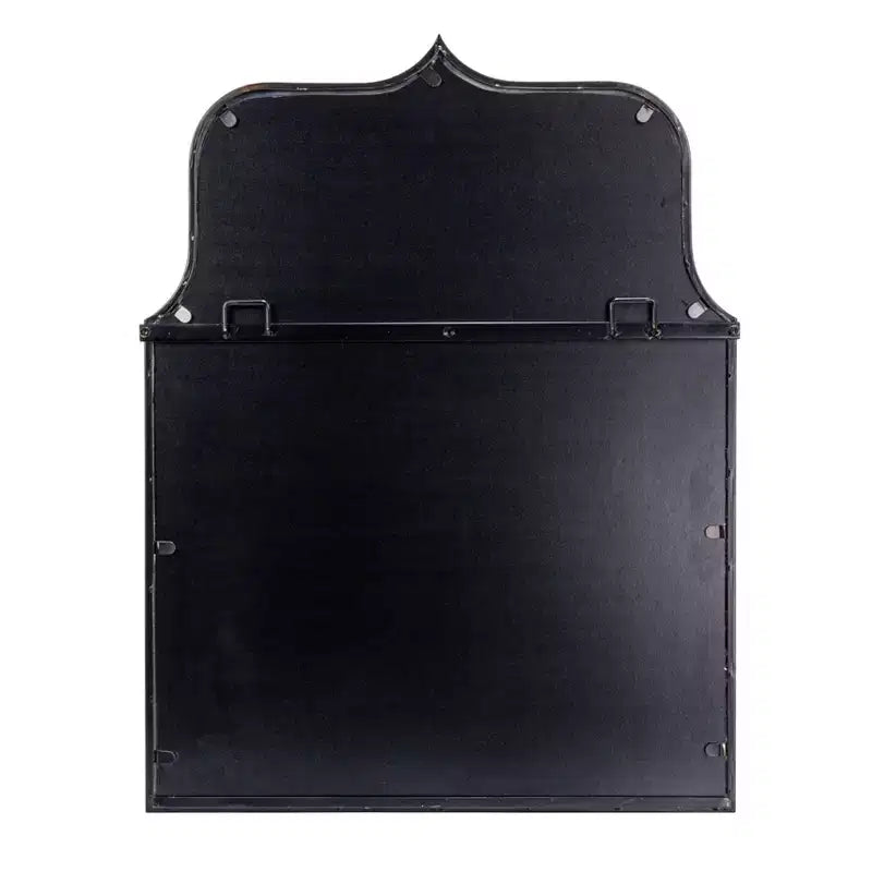 Specchio da Parete con Cornice ad Arco in Ferro – 61 cm L x 80 cm A, Montaggio a Parete