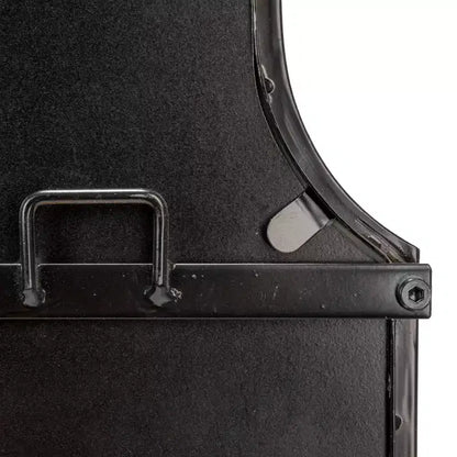 Specchio da Parete con Cornice ad Arco in Ferro – 61 cm L x 80 cm A, Montaggio a Parete