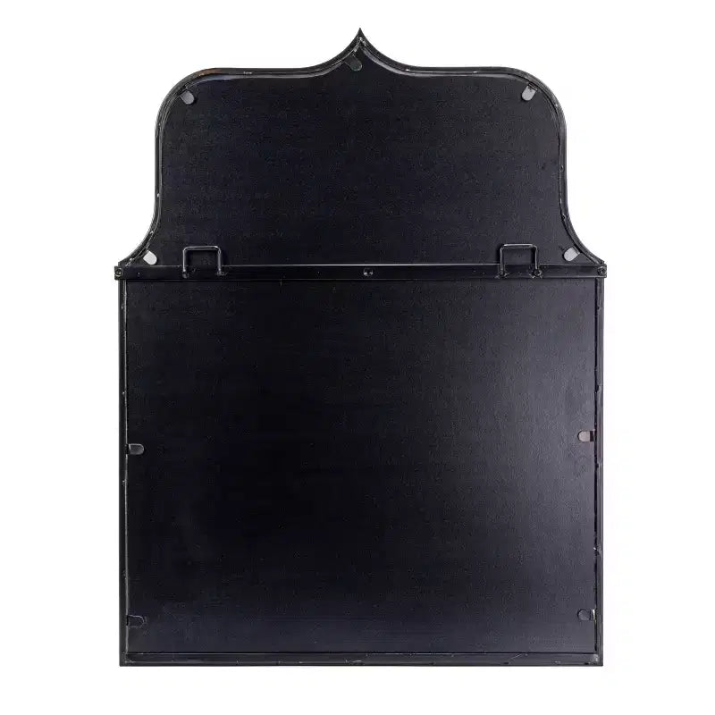 Specchio da Parete con Cornice ad Arco in Ferro – 61 cm L x 80 cm A, Montaggio a Parete
