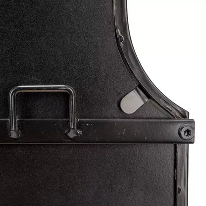 Specchio da Parete con Cornice ad Arco in Ferro – 61 cm L x 80 cm A, Montaggio a Parete
