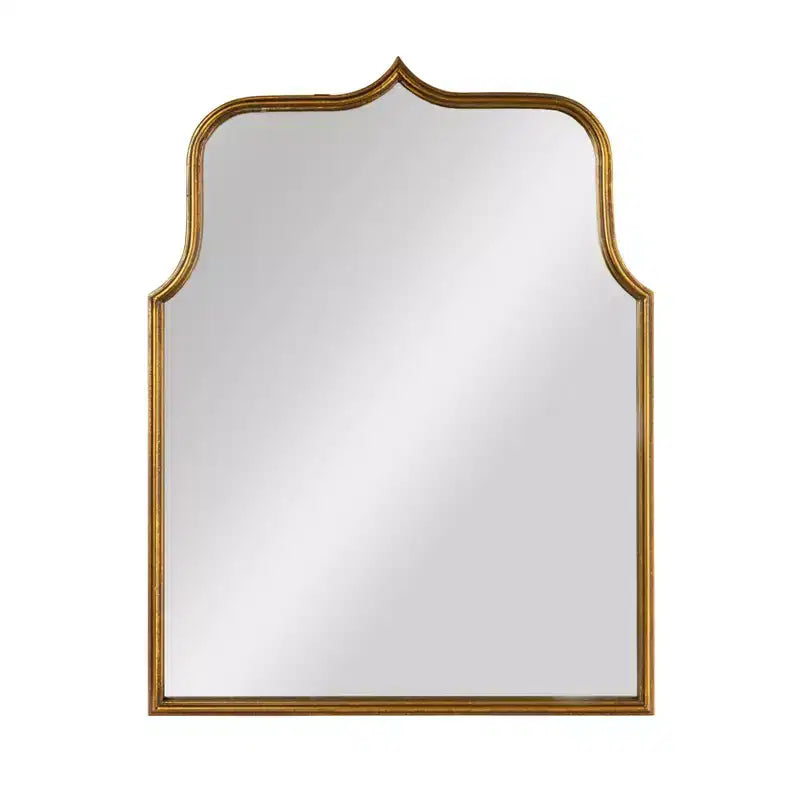 Specchio da Parete con Cornice ad Arco in Ferro – 61 cm L x 80 cm A, Montaggio a Parete