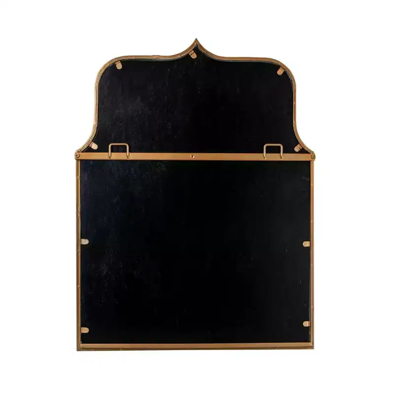 Specchio da Parete con Cornice ad Arco in Ferro – 61 cm L x 80 cm A, Montaggio a Parete