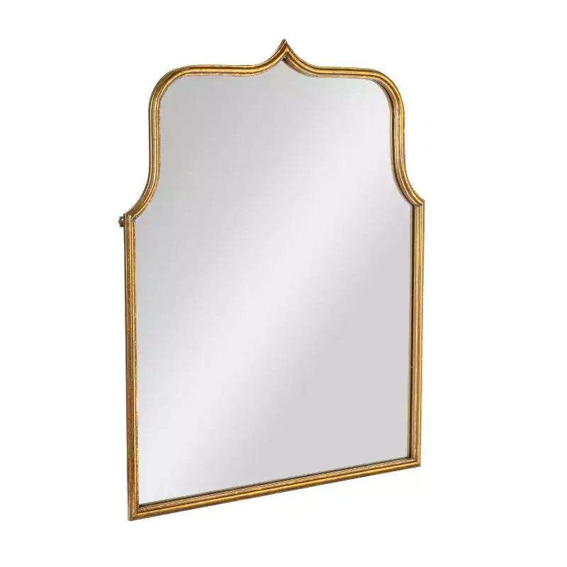 Specchio da Parete con Cornice ad Arco in Ferro – 61 cm L x 80 cm A, Montaggio a Parete