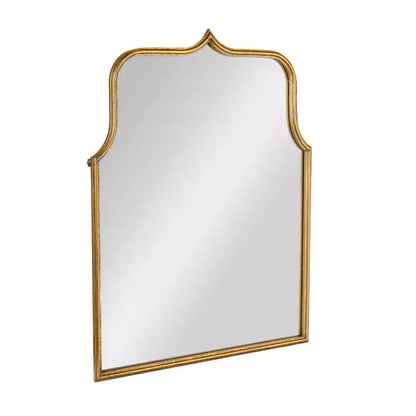 Specchio da Parete con Cornice ad Arco in Ferro – 61 cm L x 80 cm A, Montaggio a Parete