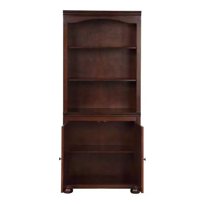Libreria a 3 ripiani con armadietto a 2 ante